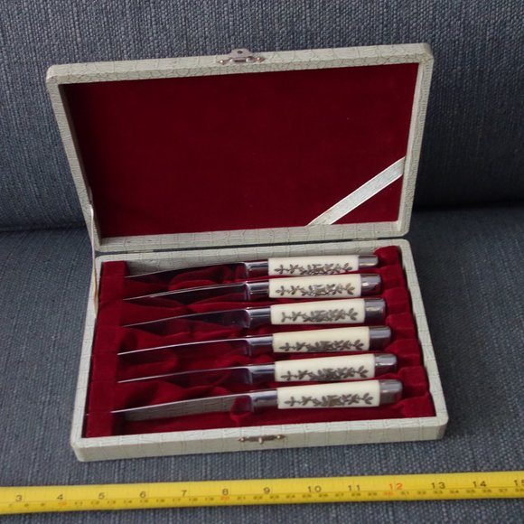 Set of Six(6) Stainless Steel Knives with Box - Picture 14 of 16